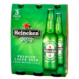 BIRRA HEINEKEN CL.33X3 VETRO