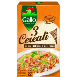 RISO GALLO 3 CEREALI GR.800