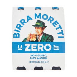 BIRRA MORETTI ZERO CL.33X3