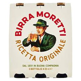 BIRRA MORETTI BOTTIGL.CL.33X3